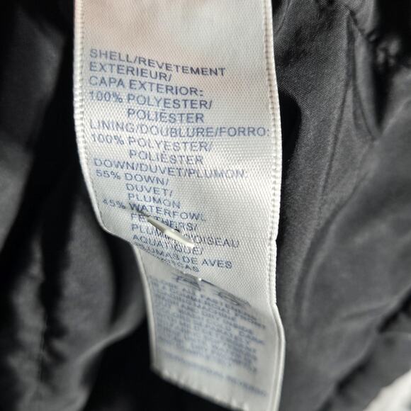 Tommy Hilfiger Coat Womens XL Black Down Puffer Long Quilted Two Way Zip Winter - Picture 11 of 12